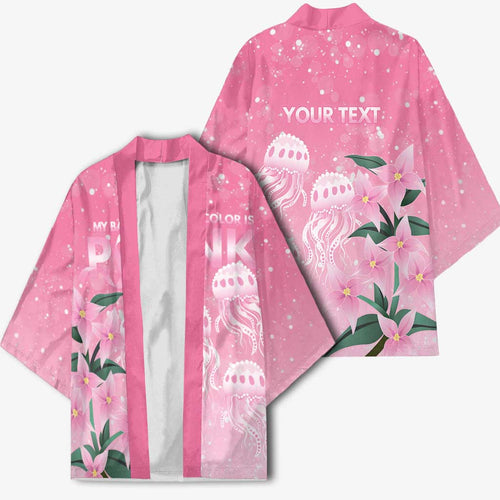 Personalised Pink Boronia of Hope Kimono Australia’s Fight Against Breast Cancer - Aussie Hoodie