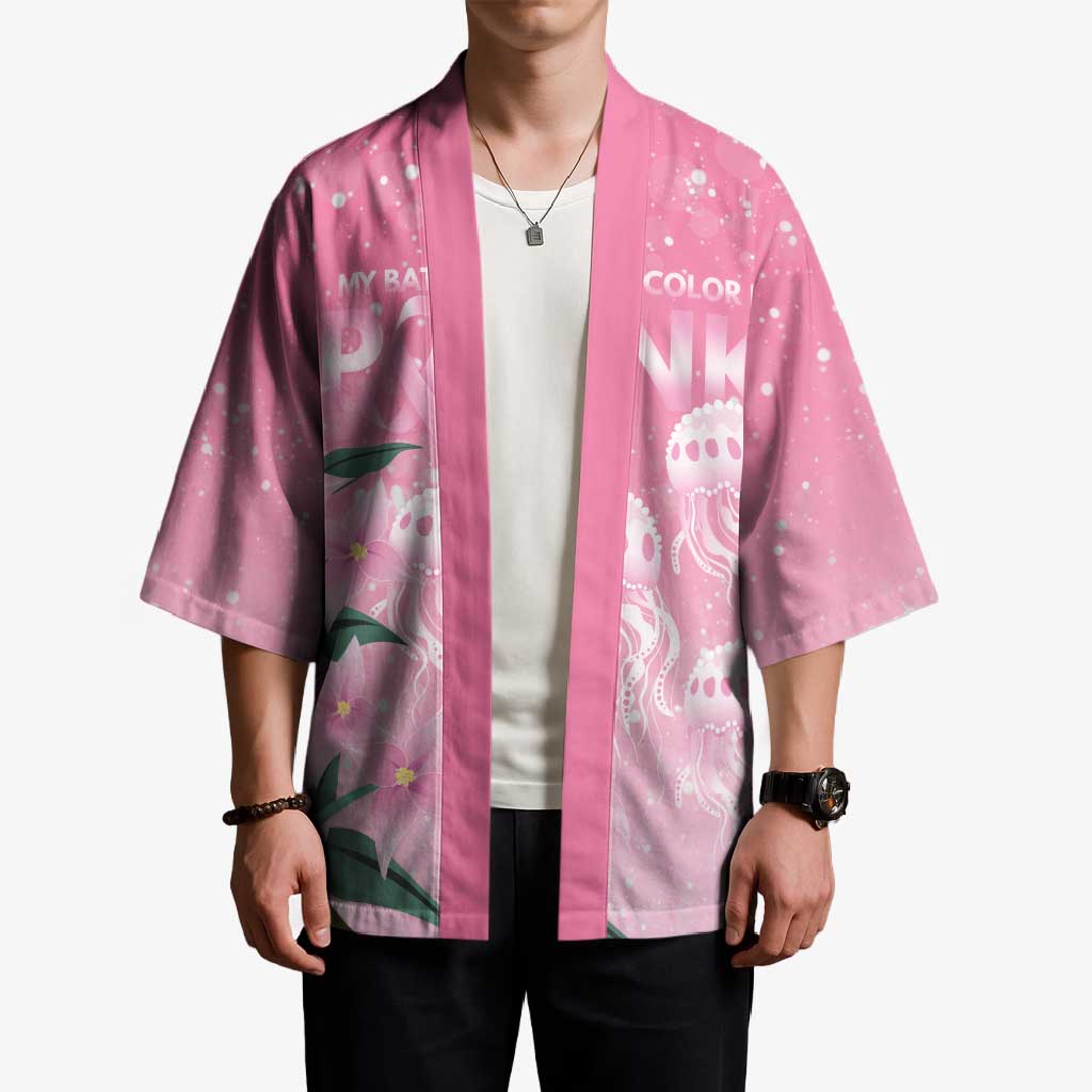 Personalised Pink Boronia of Hope Kimono Australia’s Fight Against Breast Cancer - Aussie Hoodie