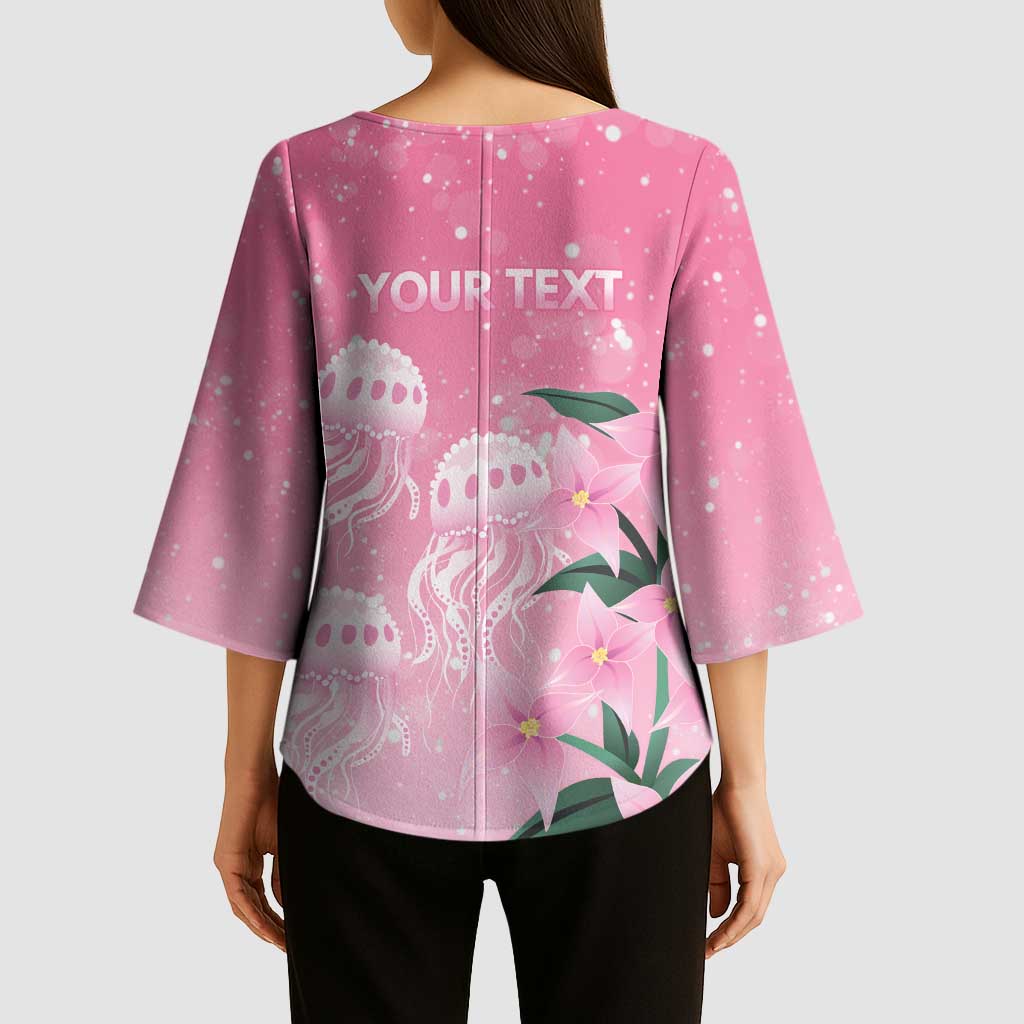 Personalised Pink Boronia of Hope Kimono Sleeve Blouse Australia’s Fight Against Breast Cancer - Aussie Hoodie
