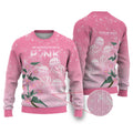 Personalised Pink Boronia of Hope Ugly Christmas Sweater Australia’s Fight Against Breast Cancer - Aussie Hoodie