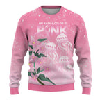 Personalised Pink Boronia of Hope Ugly Christmas Sweater Australia’s Fight Against Breast Cancer - Aussie Hoodie