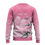 Personalised Pink Boronia of Hope Ugly Christmas Sweater Australia’s Fight Against Breast Cancer - Aussie Hoodie