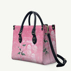 Personalised Pink Boronia of Hope Leather Bag Australia’s Fight Against Breast Cancer - Aussie Hoodie