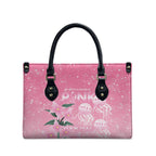Personalised Pink Boronia of Hope Leather Bag Australia’s Fight Against Breast Cancer - Aussie Hoodie