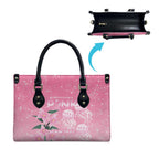 Personalised Pink Boronia of Hope Leather Bag Australia’s Fight Against Breast Cancer - Aussie Hoodie