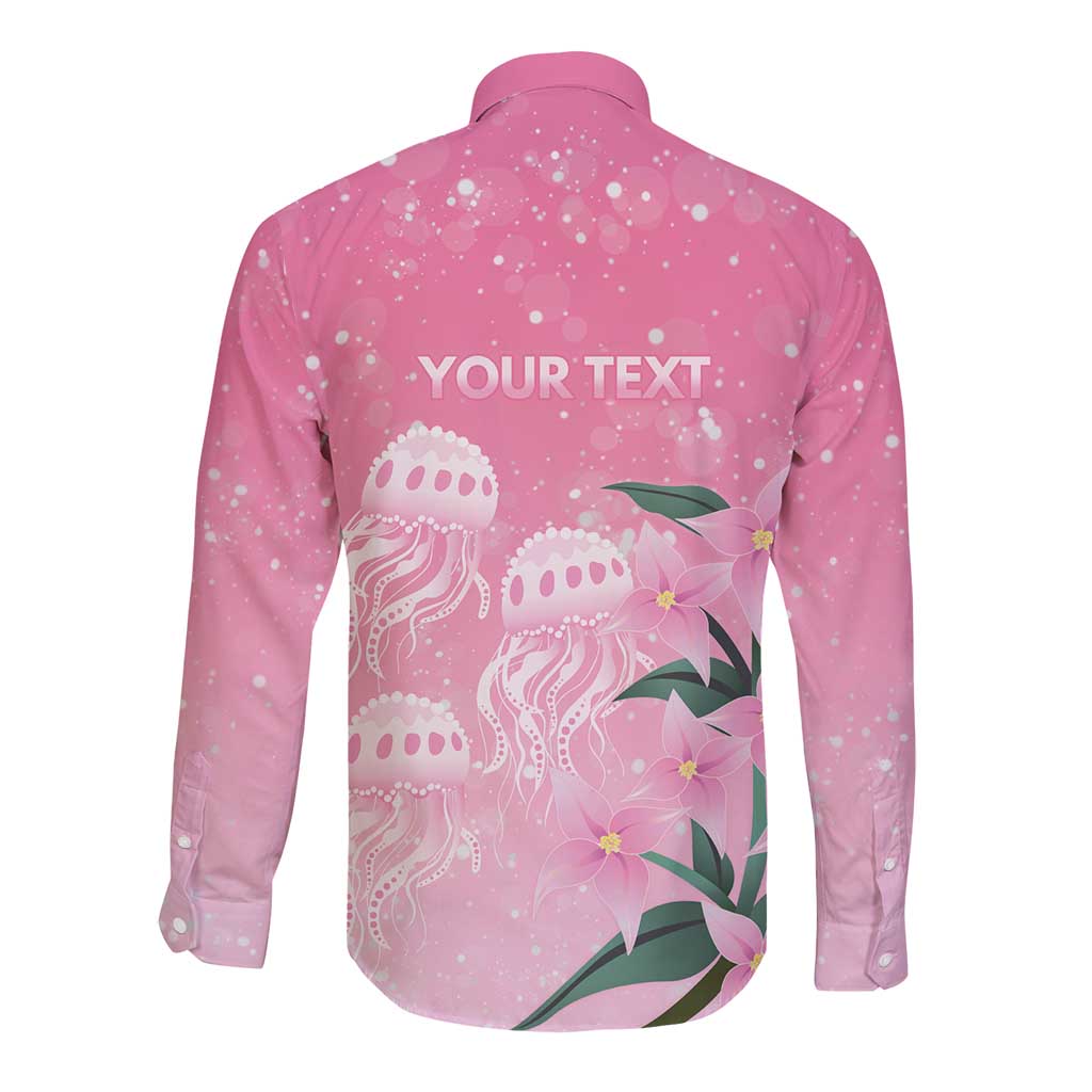 Personalised Pink Boronia of Hope Long Sleeve Button Shirt Australia’s Fight Against Breast Cancer - Aussie Hoodie