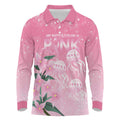 Personalised Pink Boronia of Hope Long Sleeve Polo Shirt Australia’s Fight Against Breast Cancer - Aussie Hoodie