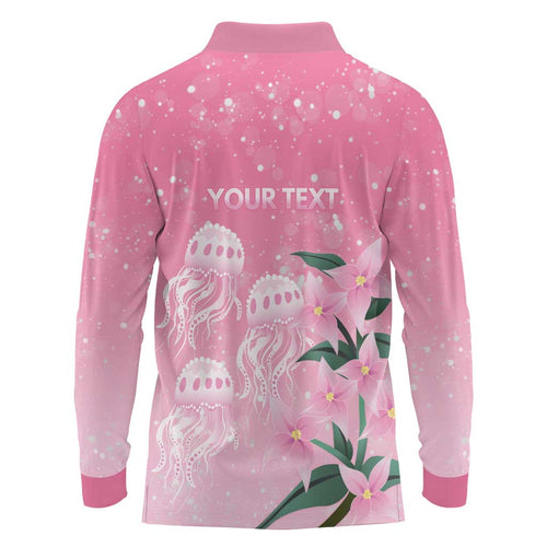 Personalised Pink Boronia of Hope Long Sleeve Polo Shirt Australia’s Fight Against Breast Cancer - Aussie Hoodie