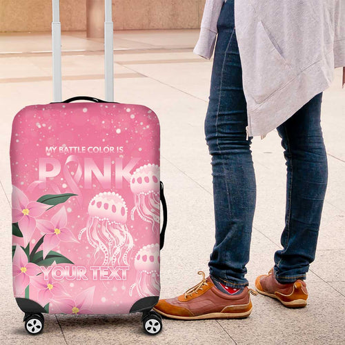 Personalised Pink Boronia of Hope Luggage Cover Australia’s Fight Against Breast Cancer - Aussie Hoodie