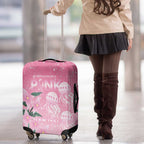 Personalised Pink Boronia of Hope Luggage Cover Australia’s Fight Against Breast Cancer - Aussie Hoodie