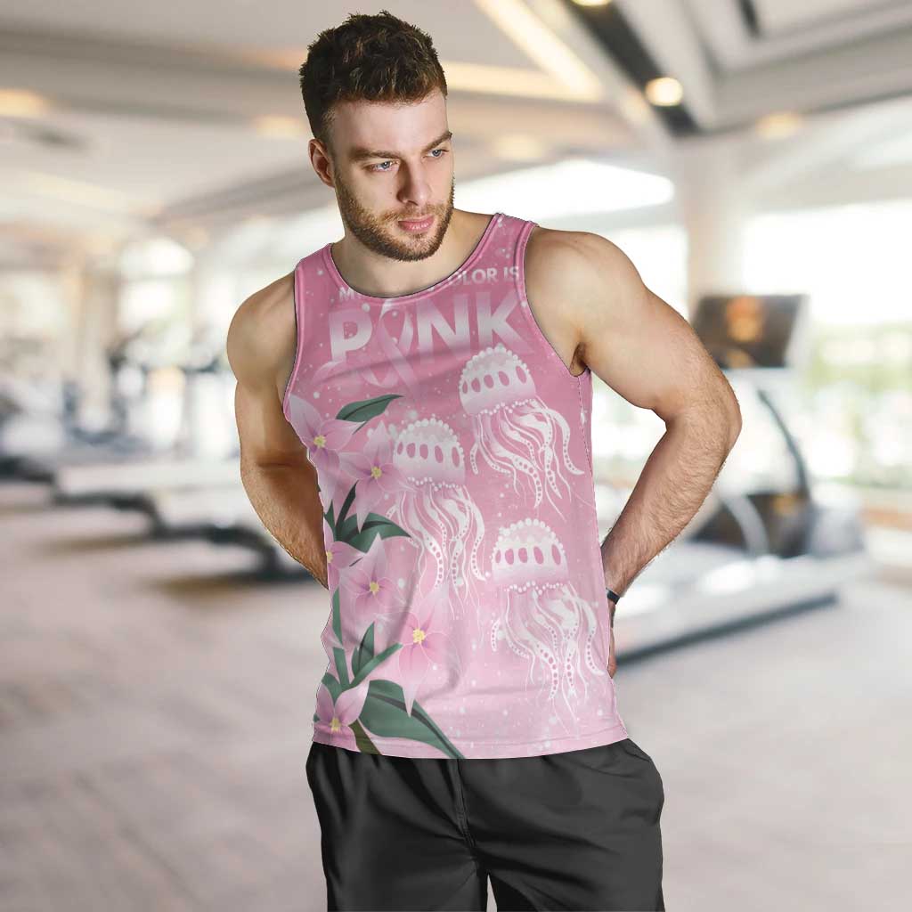 Personalised Pink Boronia of Hope Men Tank Top Australia’s Fight Against Breast Cancer - Aussie Hoodie