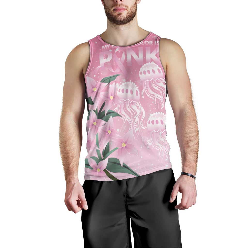 Personalised Pink Boronia of Hope Men Tank Top Australia’s Fight Against Breast Cancer - Aussie Hoodie