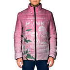 Personalised Pink Boronia of Hope Padded Jacket Australia’s Fight Against Breast Cancer - Aussie Hoodie