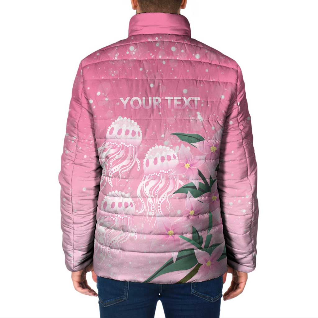 Personalised Pink Boronia of Hope Padded Jacket Australia’s Fight Against Breast Cancer - Aussie Hoodie