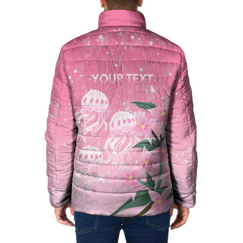 Personalised Pink Boronia of Hope Padded Jacket Australia’s Fight Against Breast Cancer - Aussie Hoodie