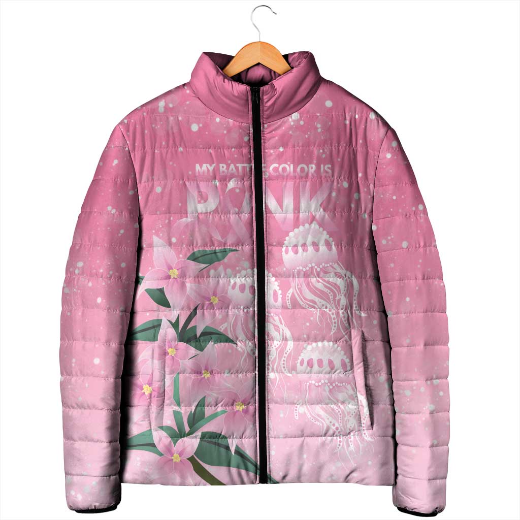 Personalised Pink Boronia of Hope Padded Jacket Australia’s Fight Against Breast Cancer - Aussie Hoodie