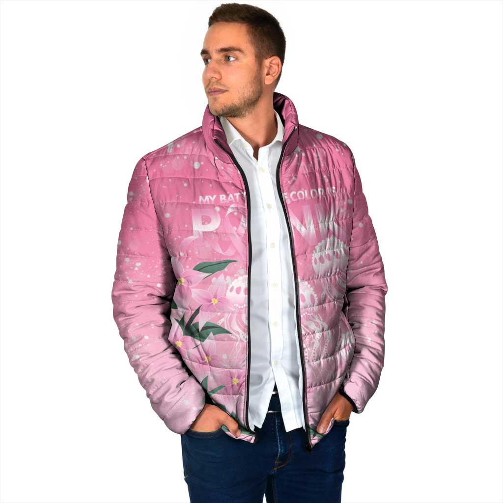 Personalised Pink Boronia of Hope Padded Jacket Australia’s Fight Against Breast Cancer - Aussie Hoodie