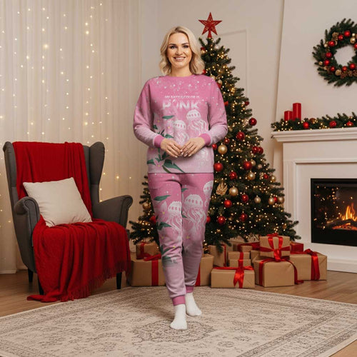 Personalised Pink Boronia of Hope Christmas Pajama Set Australia’s Fight Against Breast Cancer - Aussie Hoodie