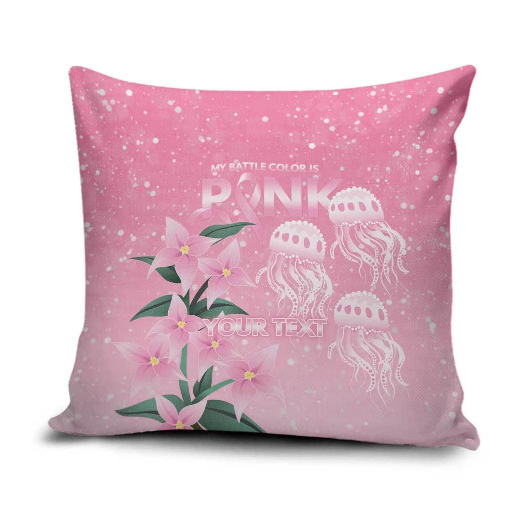 Personalised Pink Boronia of Hope Pillow Cover Australia’s Fight Against Breast Cancer - Aussie Hoodie