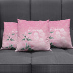 Personalised Pink Boronia of Hope Pillow Cover Australia’s Fight Against Breast Cancer - Aussie Hoodie