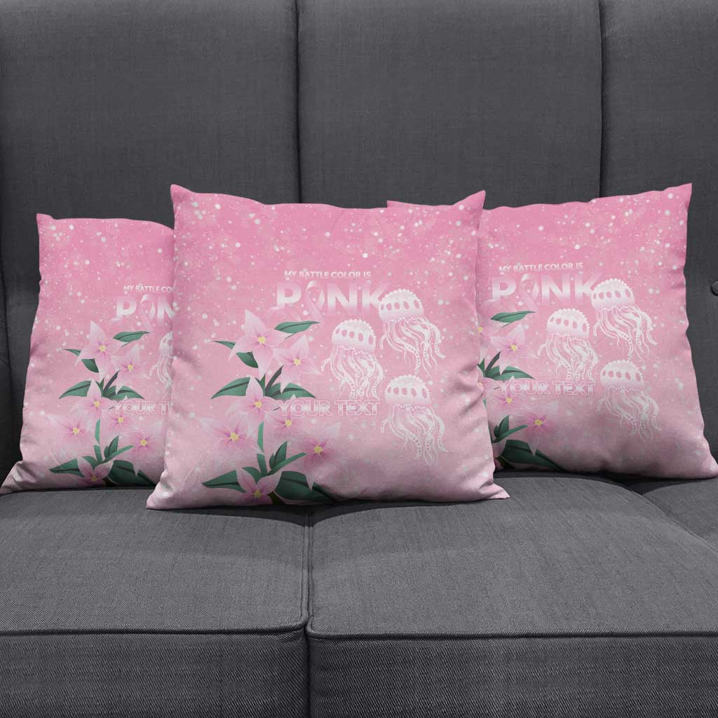 Personalised Pink Boronia of Hope Pillow Cover Australia’s Fight Against Breast Cancer - Aussie Hoodie