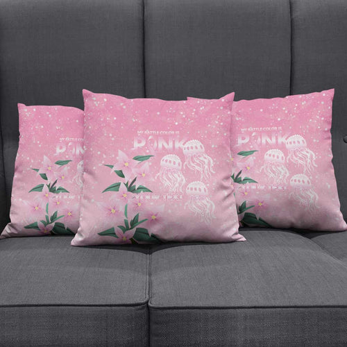 Personalised Pink Boronia of Hope Pillow Cover Australia’s Fight Against Breast Cancer - Aussie Hoodie