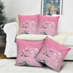 Personalised Pink Boronia of Hope Pillow Cover Australia’s Fight Against Breast Cancer - Aussie Hoodie