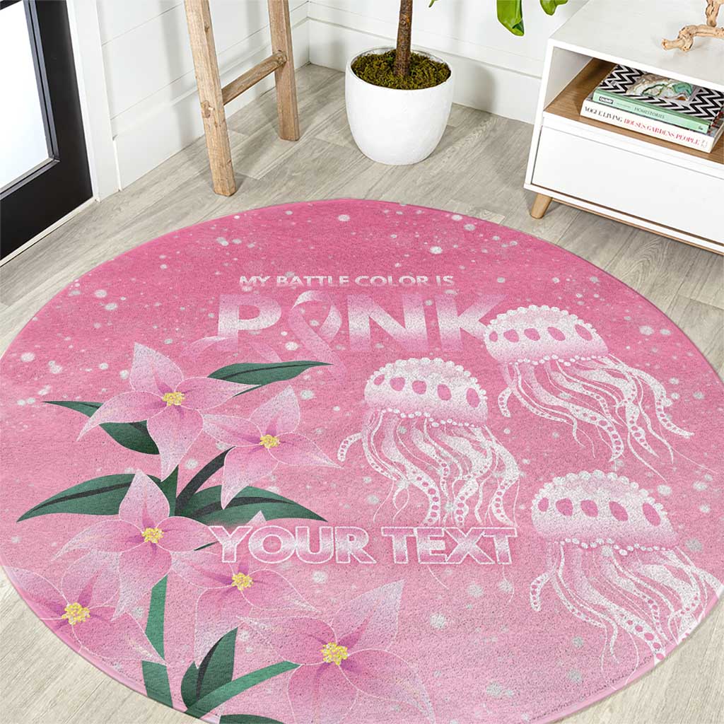 Personalised Pink Boronia of Hope Round Carpet Australia’s Fight Against Breast Cancer - Aussie Hoodie