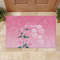 Personalised Pink Boronia of Hope Rubber Doormat Australia’s Fight Against Breast Cancer - Aussie Hoodie