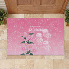 Personalised Pink Boronia of Hope Rubber Doormat Australia’s Fight Against Breast Cancer - Aussie Hoodie