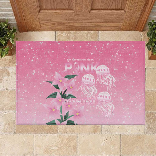 Personalised Pink Boronia of Hope Rubber Doormat Australia’s Fight Against Breast Cancer - Aussie Hoodie
