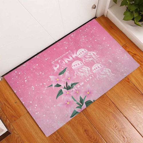 Personalised Pink Boronia of Hope Rubber Doormat Australia’s Fight Against Breast Cancer - Aussie Hoodie