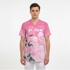 Personalised Pink Boronia of Hope Scrub Top Australia’s Fight Against Breast Cancer - Aussie Hoodie