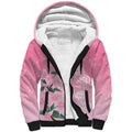 Personalised Pink Boronia of Hope Sherpa Hoodie Australia’s Fight Against Breast Cancer - Aussie Hoodie