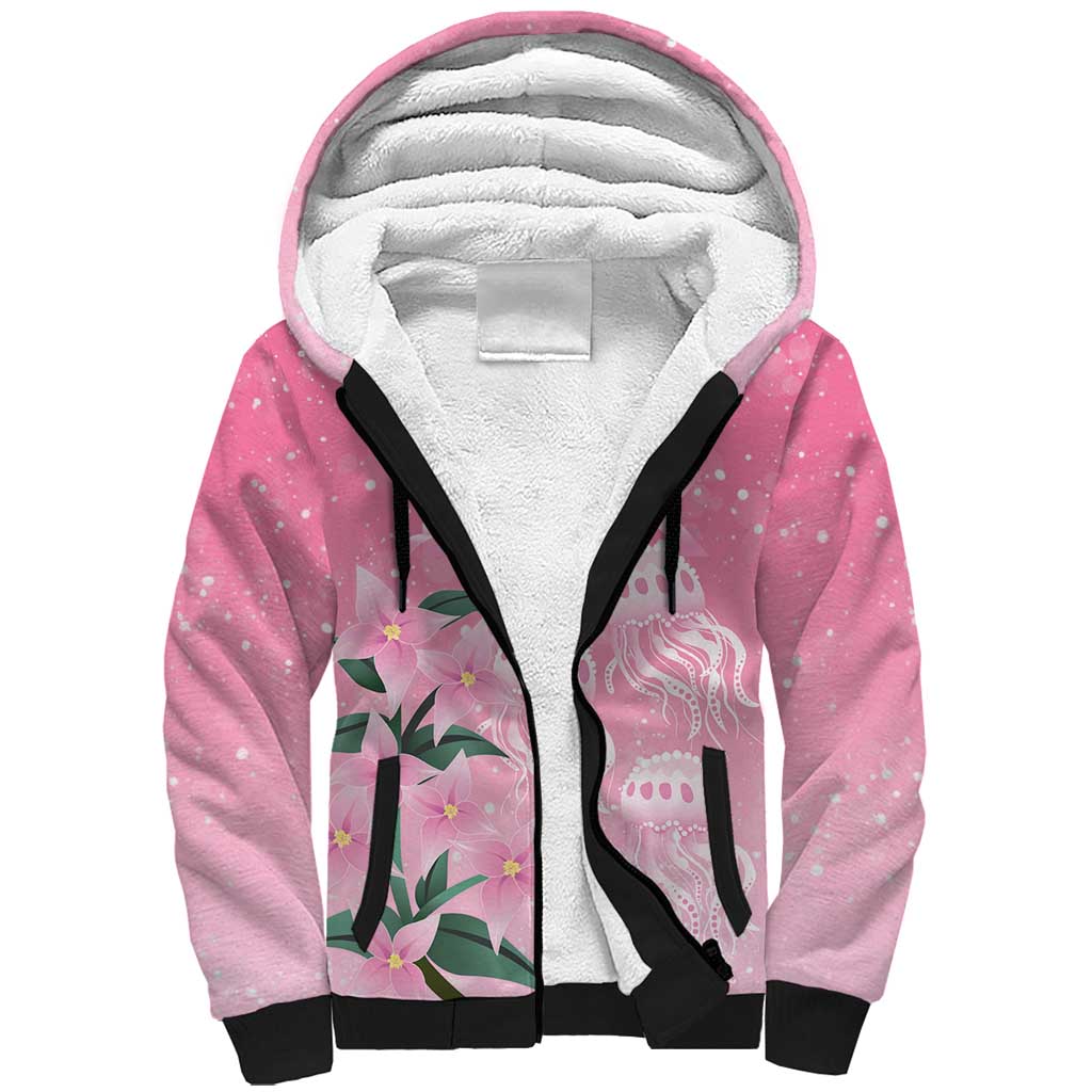 Personalised Pink Boronia of Hope Sherpa Hoodie Australia’s Fight Against Breast Cancer - Aussie Hoodie