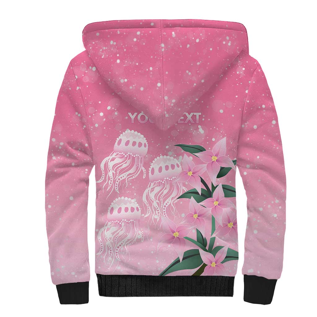 Personalised Pink Boronia of Hope Sherpa Hoodie Australia’s Fight Against Breast Cancer - Aussie Hoodie