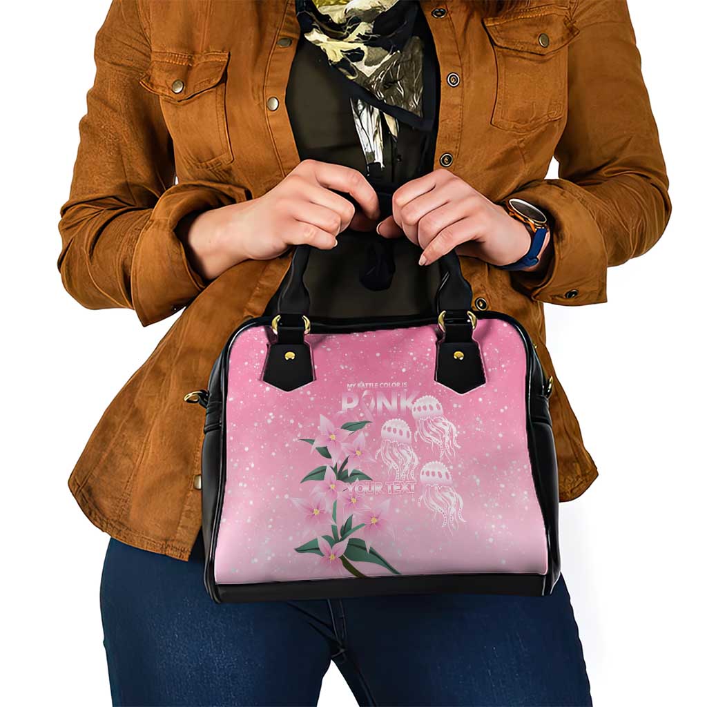 Personalised Pink Boronia of Hope Shoulder Handbag Australia’s Fight Against Breast Cancer - Aussie Hoodie