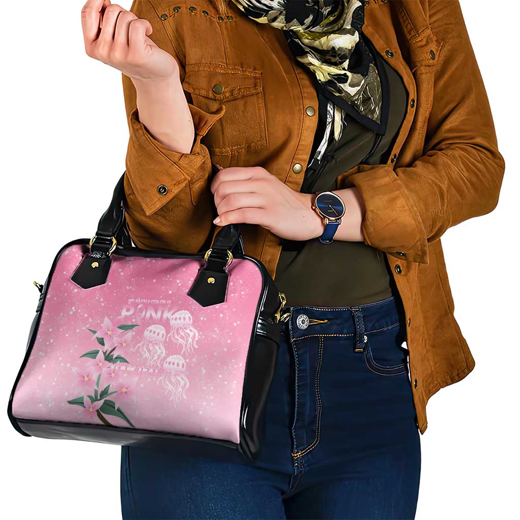 Personalised Pink Boronia of Hope Shoulder Handbag Australia’s Fight Against Breast Cancer - Aussie Hoodie