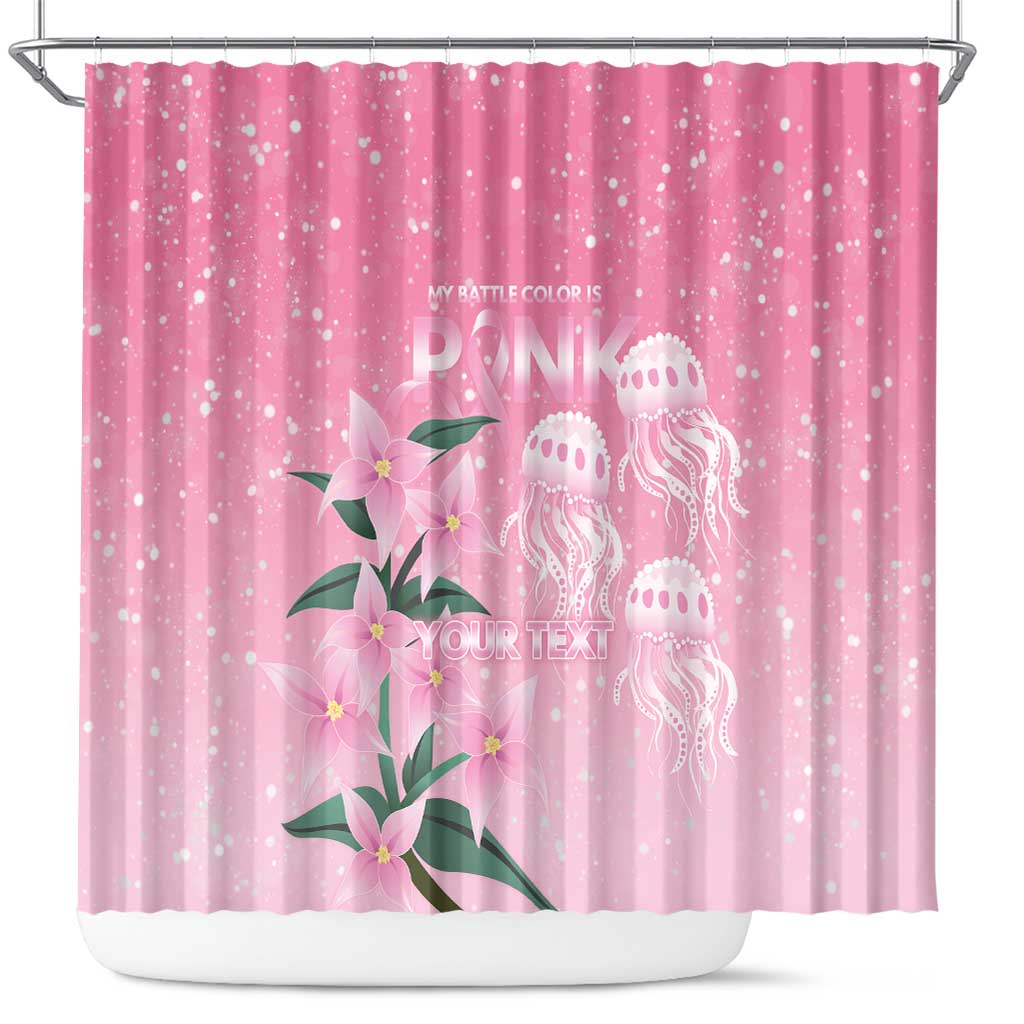 Personalised Pink Boronia of Hope Shower Curtain Australia’s Fight Against Breast Cancer - Aussie Hoodie
