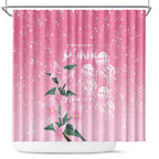 Personalised Pink Boronia of Hope Shower Curtain Australia’s Fight Against Breast Cancer - Aussie Hoodie
