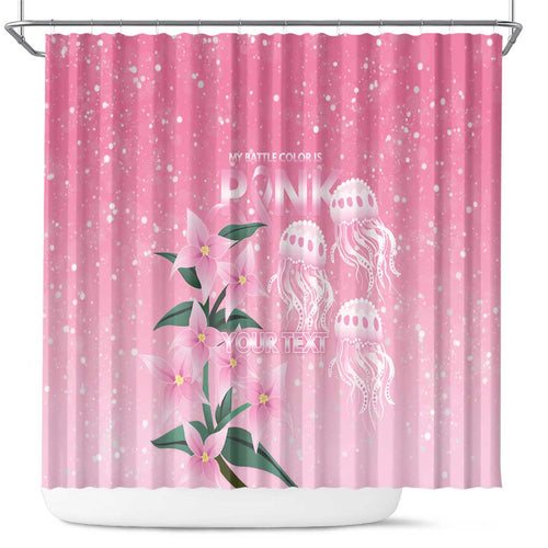 Personalised Pink Boronia of Hope Shower Curtain Australia’s Fight Against Breast Cancer - Aussie Hoodie