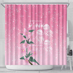 Personalised Pink Boronia of Hope Shower Curtain Australia’s Fight Against Breast Cancer - Aussie Hoodie