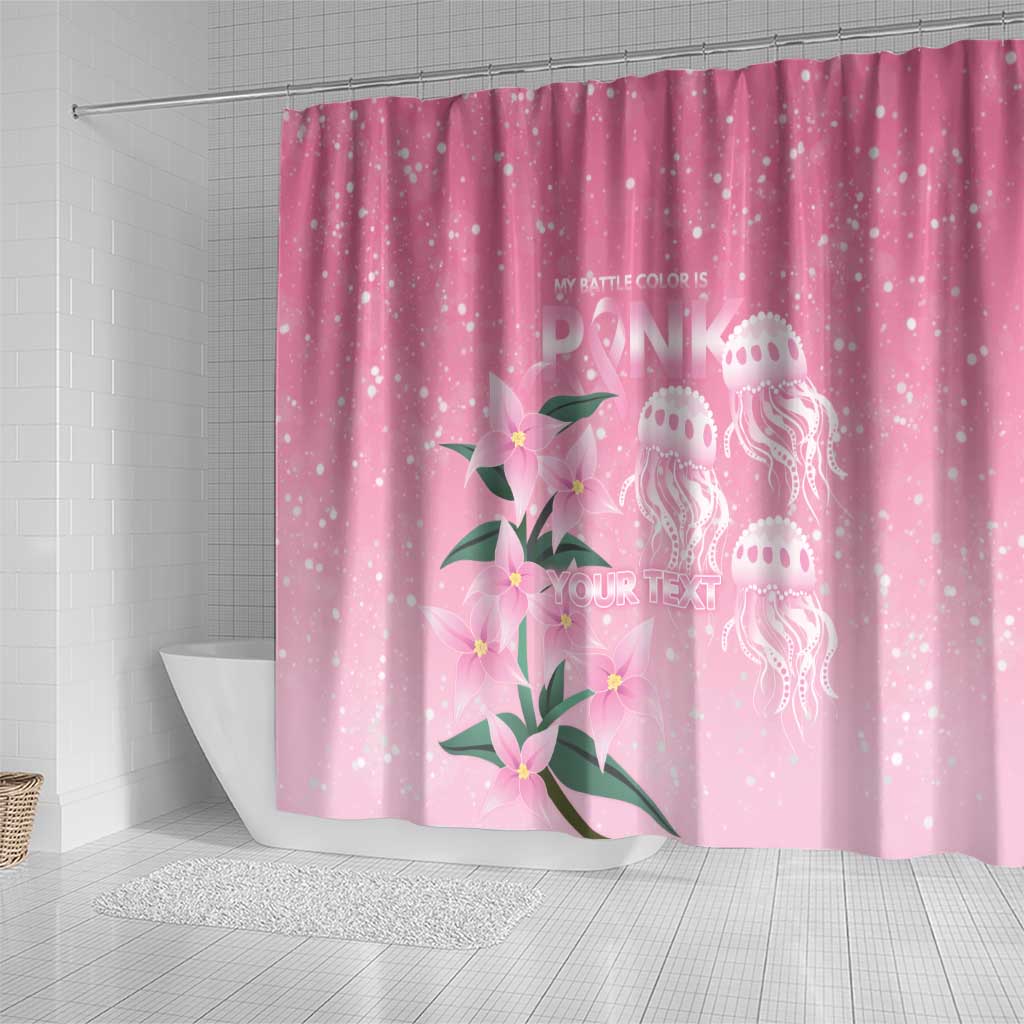 Personalised Pink Boronia of Hope Shower Curtain Australia’s Fight Against Breast Cancer - Aussie Hoodie