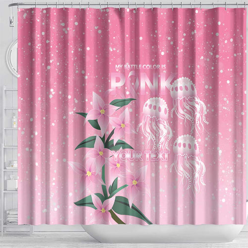 Personalised Pink Boronia of Hope Shower Curtain Australia’s Fight Against Breast Cancer - Aussie Hoodie