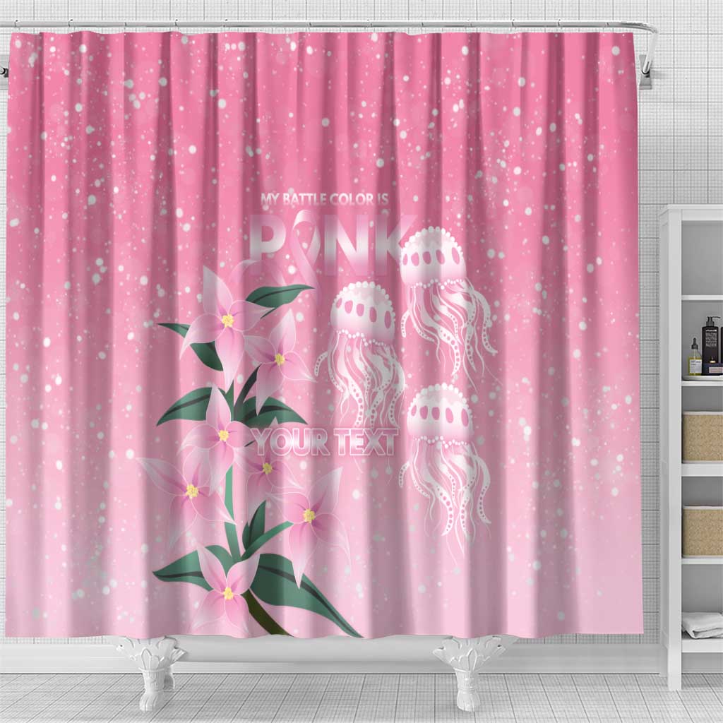 Personalised Pink Boronia of Hope Shower Curtain Australia’s Fight Against Breast Cancer - Aussie Hoodie