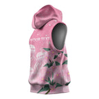 Personalised Pink Boronia of Hope Sleeveless Hoodie Australia’s Fight Against Breast Cancer - Aussie Hoodie