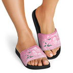 Personalised Pink Boronia of Hope Slide Sandals Australia’s Fight Against Breast Cancer - Aussie Hoodie