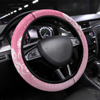 Pink Boronia of Hope Steering Wheel Cover Australia’s Fight Against Breast Cancer - Aussie Hoodie