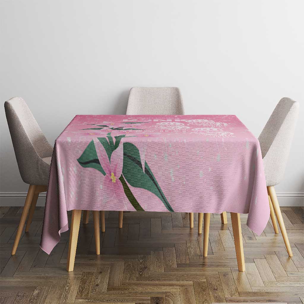 Personalised Pink Boronia of Hope Tablecloth Australia’s Fight Against Breast Cancer - Aussie Hoodie