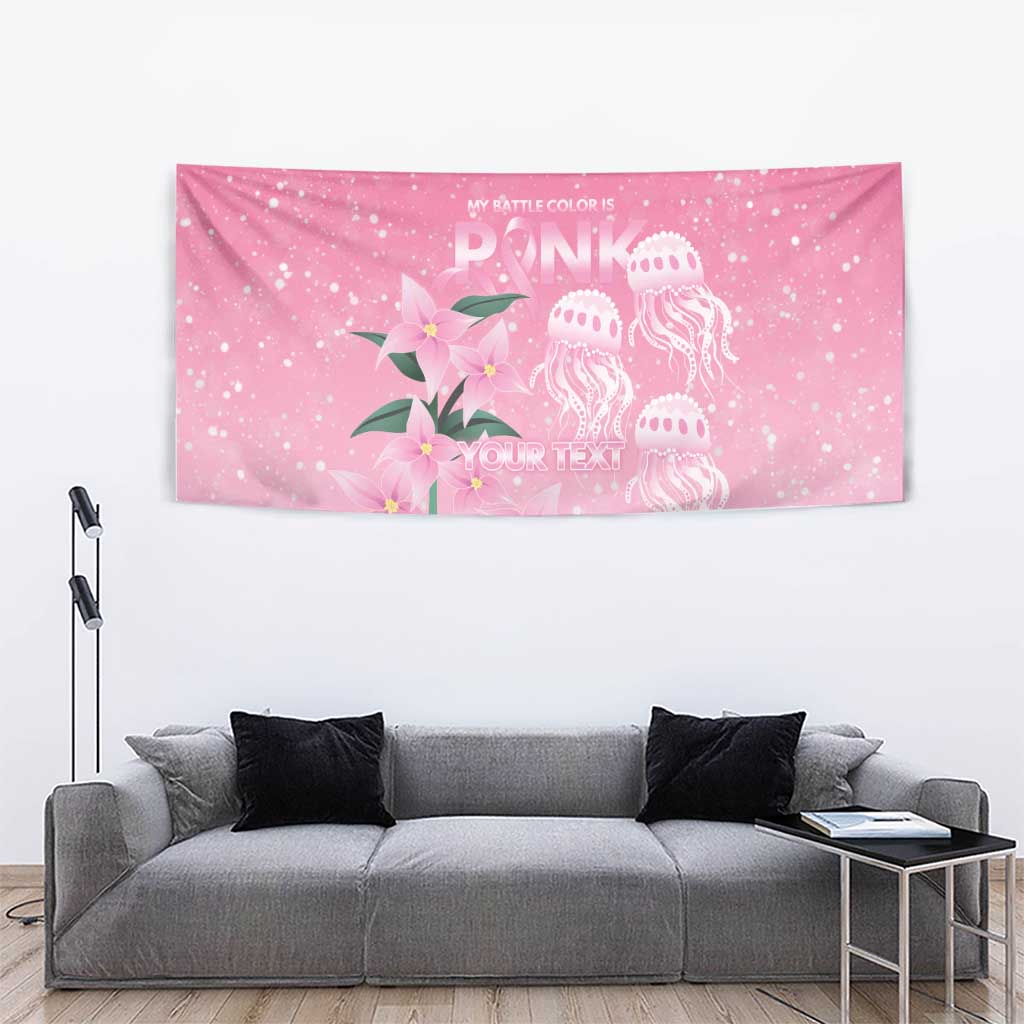Personalised Pink Boronia of Hope Tapestry Australia’s Fight Against Breast Cancer - Aussie Hoodie